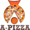 Логотип компании А-пицца служба доставки японской