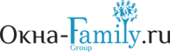 Логотип компании Окна-Family